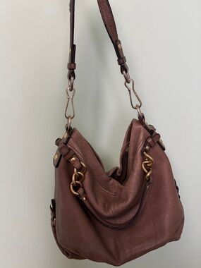 Vintage Coach Brooke 14142 Pebbled
Leather Slouchy Hobo Bag Y2K Brown/Taupe
